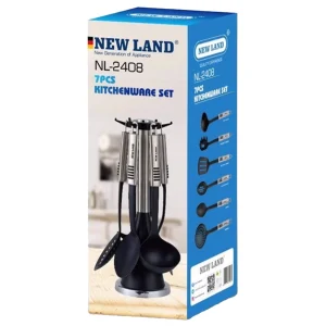 ست 7 تکه کفگیر و ملاقه استیل نیولند مدل NL-2408 آلمانی با گارانتی 2 ساله