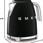کتری برقی معمولی مشکی اسمگ مدل Smeg F03-bایتالیایی