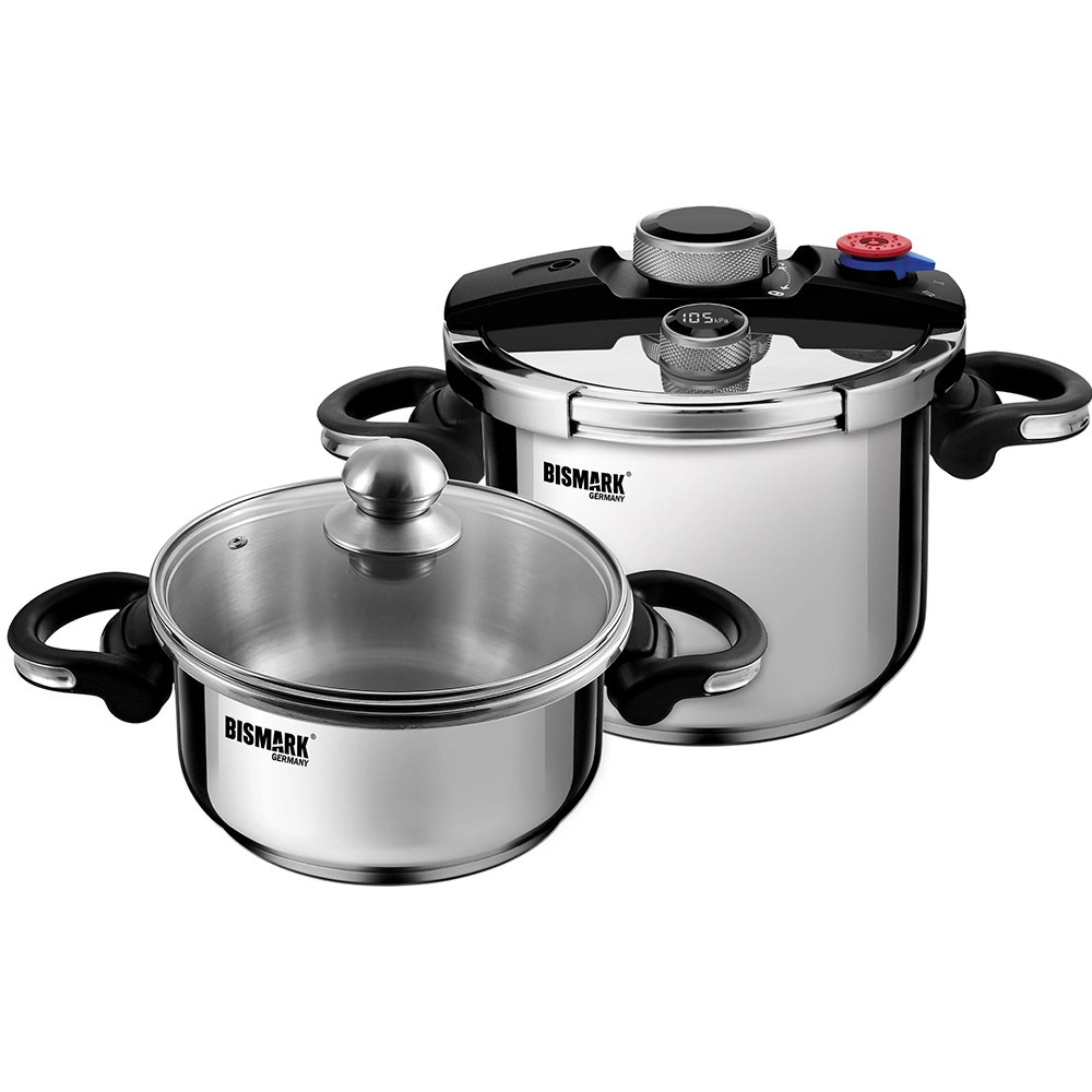 زودپز دوقلو بیسمارک مدل BISMARK-BM2247 (اورجینال) - 18 ماه کارت طلایی گارانتی - 60 ماه خدمات پس از فروش معتبر