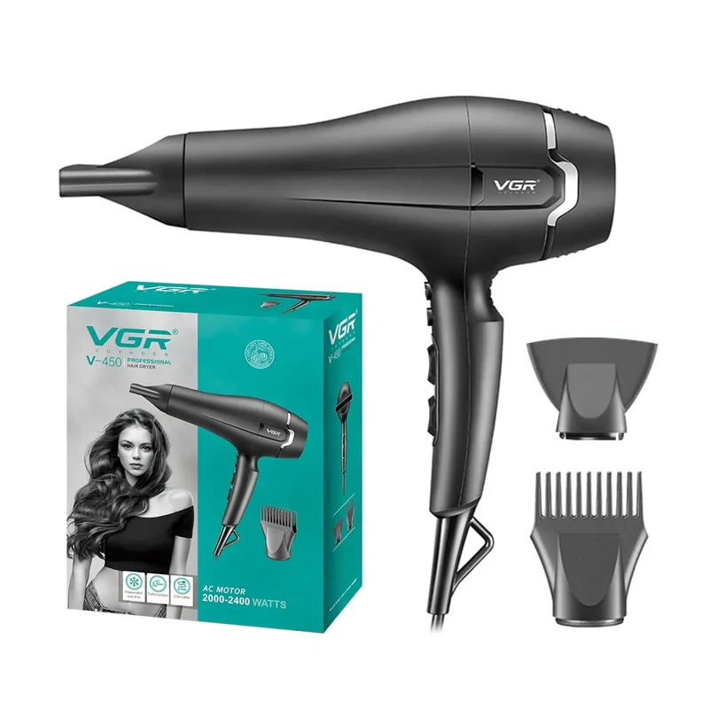 سشوار حرفه‌ای وی جی آر مدل VGR V-450 (اصلی)