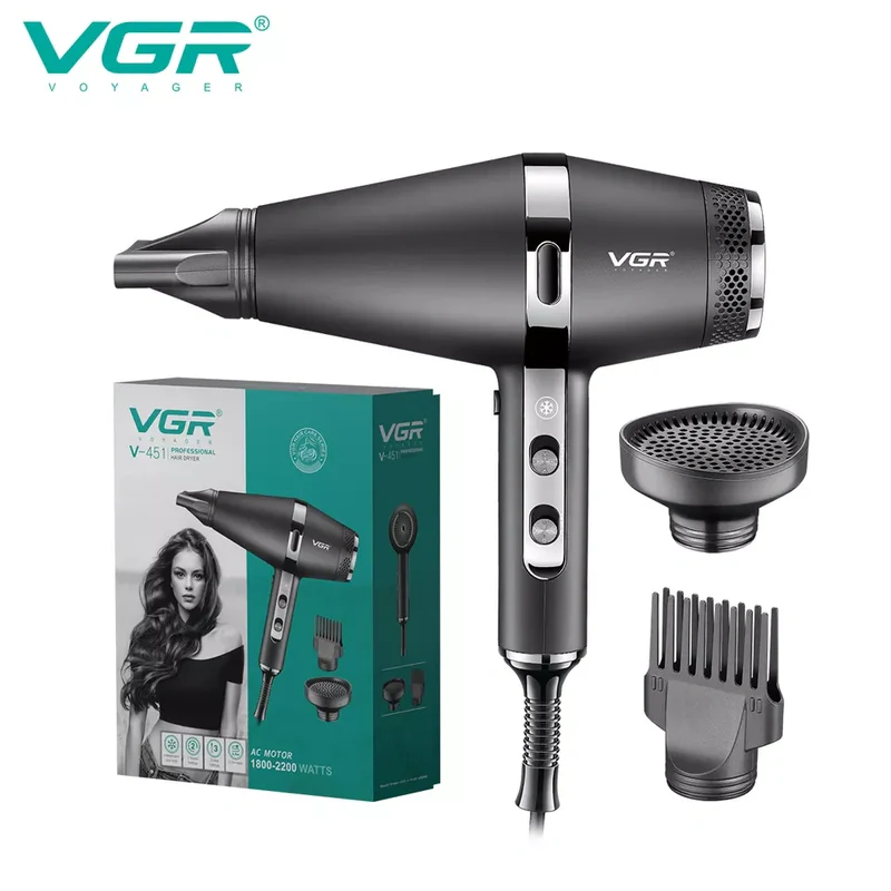 سشوار حرفه‌ای وی جی آر مدل VGR V-451 (اصلی)