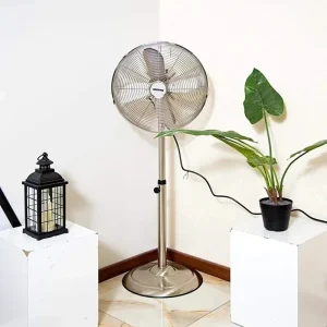 پنکه ایستاده تمام استیل جیپاس مدل GEEPAS GF9611L(نقره ای) (اصل)