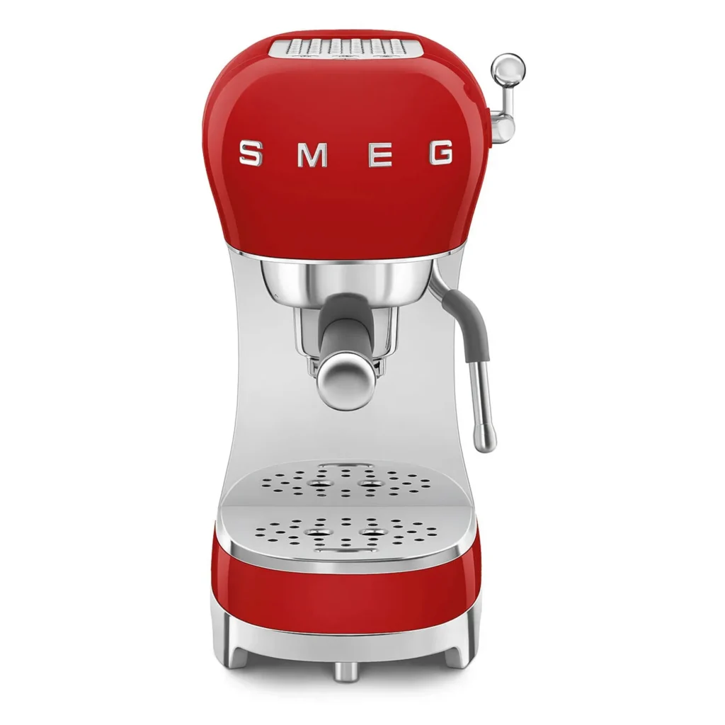 اسپرسو ساز کلاسیک اسمگ رنگ قرمز مدل Smeg ECF02RDUK ایتالیایی (اصل)