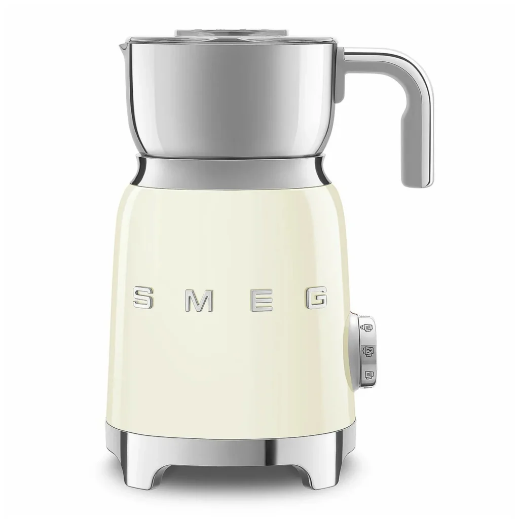 فوم ساز شیر و قهوه اسمگ رنگ کرم مدل Smeg MFF11CRUK ایتالیایی (اصل)
