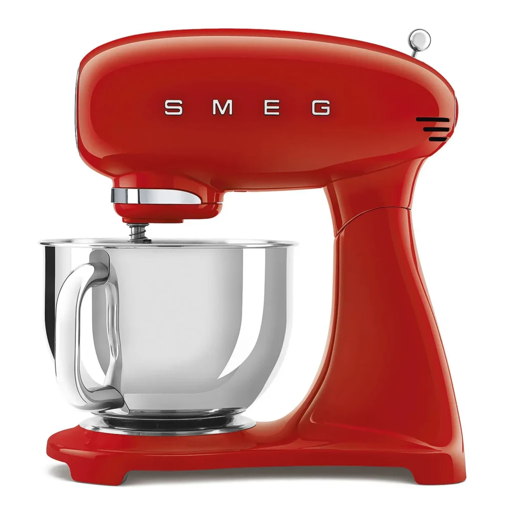 همزن کاسه دار اسمگ رنگ قرمز مدل Smeg SMF03RDUK ایتالیایی (اصل)