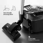 جاروبرقی فلر مدل Feller VC209 (اصل )Brand Feller Special features variable_power, HEPA Filter type Cloth Surface recommendation All floors Power source dual_powered About this item SEAMLESS FREE SUPPORT WITH OUR 2-YEAR GUARANTEE FEATURING DOORSTEP REPLACEMENT SERVICE ADVANCED FILTRATION SYSTEM: superior air quality with a 5-stage filtration system and HEPA filter, capturing the smallest particles and allergens VERSATILE CLEANING NOZZLES: crevice tool, dusting brush, and convenient tool hook for easy access and organization, enabling cleaning of hard-to-reach areas EASY STORAGE: effortlessly store and access the vacuum cleaner with 2 convenient handle docking slots VARIABLE POWER CONTROL: customize cleaning performance for different surfaces and tasks with adjustable suction power SPACIOUS DUST CAPACITY: minimize interruptions during cleaning sessions with a large 6L dust capacity EXTENDED CABLE LENGTH: enjoy the freedom of movement with a generous 7m cable length for convenient cleaning POWERFUL SUCTION: exceptional cleaning performance with 2400W motor power and 320W suction power STRONG 320W SUCTION PERFORMANCE: for robust cleaning performance & thorough debris removalProduct information Technical Details Brand ‎Feller Color ‎Dark Gray Package Dimensions ‎61.8 x 36.2 x 36 cm; 9.58 kg Capacity ‎6 Liters Power / Wattage ‎2400 watts Voltage ‎230 Volts Noise Level ‎82 dB Special Features ‎variable_power, HEPA Item Weight ‎9.58 Kilograms Additional Information ASIN B0CJCMZQHB Customer Reviews 3.0 3.0 out of 5 stars 7 ratings 3.0 out of 5 stars Best Sellers Rank #53,384 in Kitchen (See Top 100 in Kitchen) #135 in Canister Vacuum Cleaners Date First Available 19 September 2023 Product description Feller Germany VC209 2400W Vacuum Cleaner with 320W Suction Power