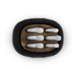 سرویس چاقو 7پارچه اسمگ رنگ مشکی مدل Smeg KBSF02BL ایتالیایی (اصل)