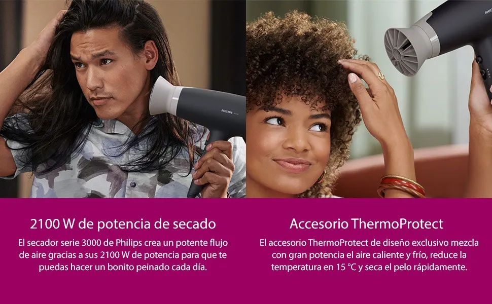 سشوار حرفه ای فیلیپس مدل Philips BHD351 (اصل)