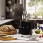 سرویس چاقو 7پارچه اسمگ رنگ مشکی مدل Smeg KBSF02BL ایتالیایی (اصل)