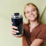 تراول ماگ مشکی اسمگ ظرفیت ۲۴۰ میلی‌لیتر مدل 648 Smeg ایتالیایی (اصل)