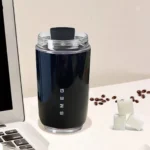 تراول ماگ مشکی اسمگ ظرفیت ۲۴۰ میلی‌لیتر مدل 648 Smeg ایتالیایی (اصل)